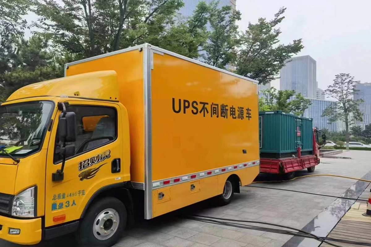 大竹发电机租赁施工现场